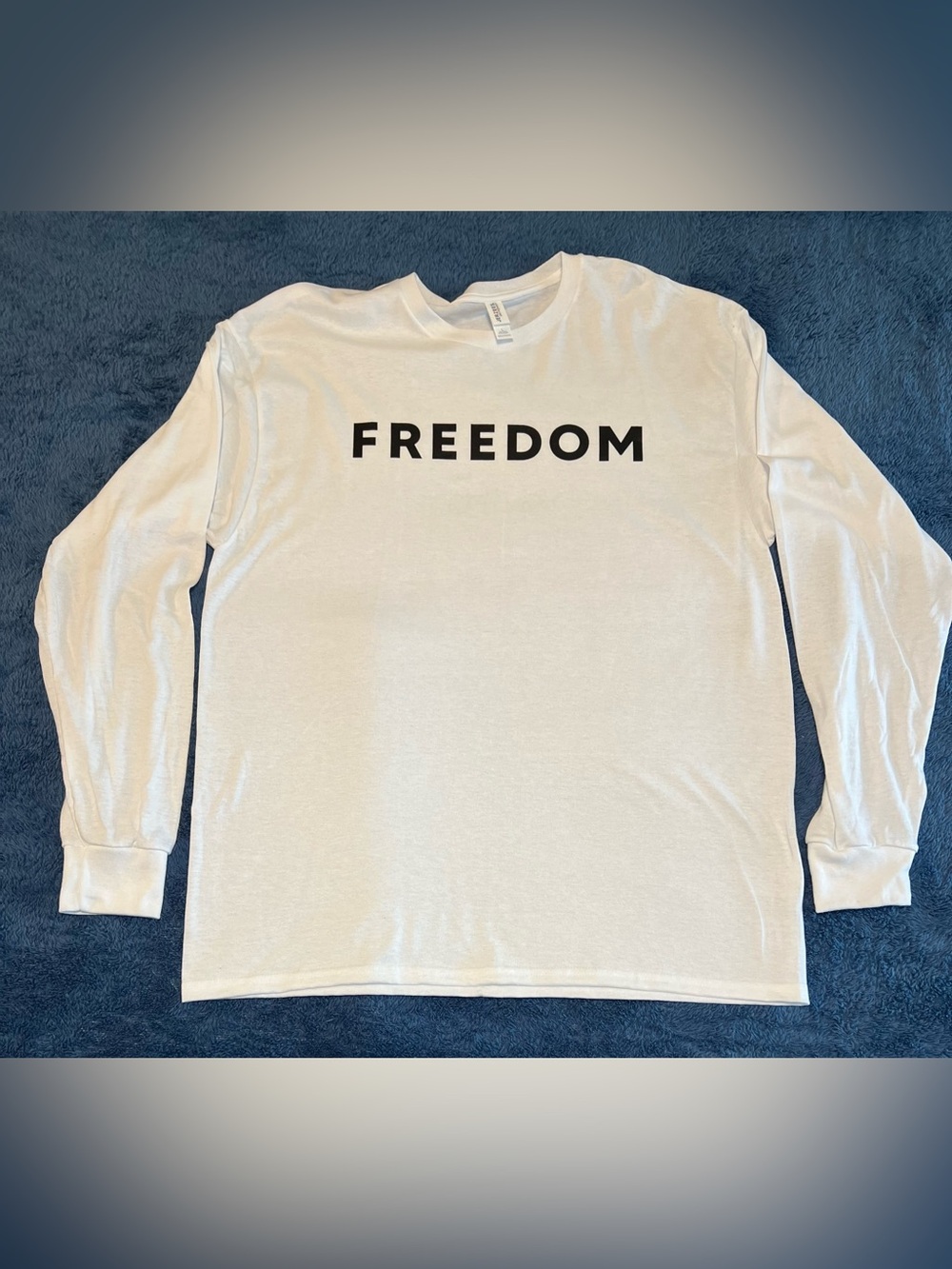 Freedom Long Sleeve Graphic Tee - White